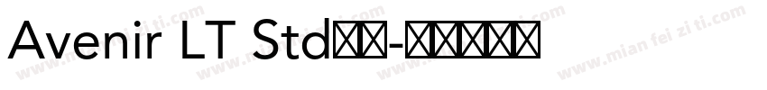 Avenir LT Std字体字体转换